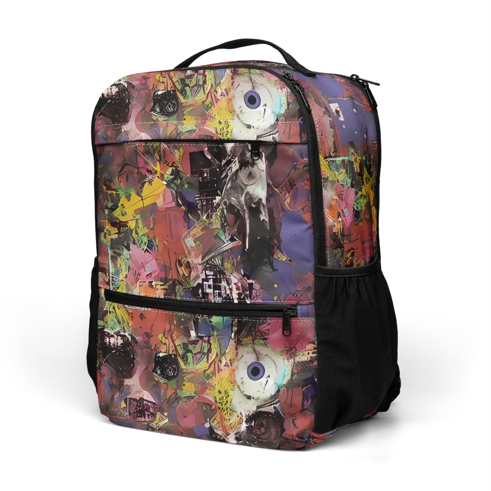Riot of Rhythm on Utility Backpack — Left Front