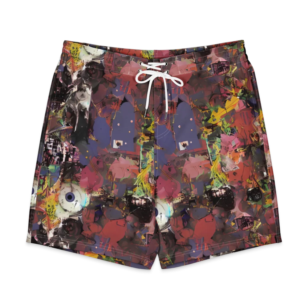 Riot of Rhythm on Men's Board Shorts — Front