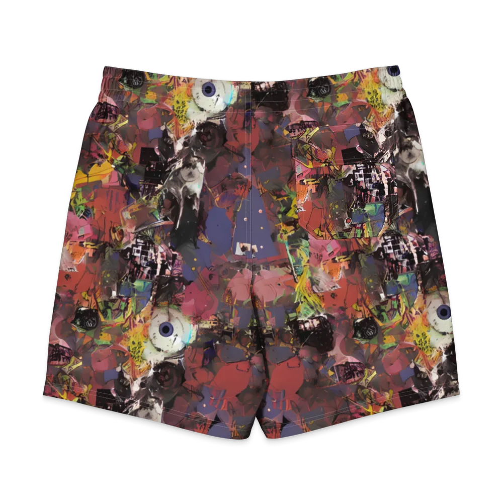 Riot of Rhythm on Men's Board Shorts — Back