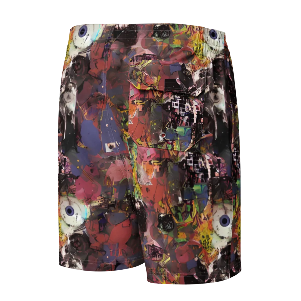 Riot of Rhythm on Men's Board Shorts — Back