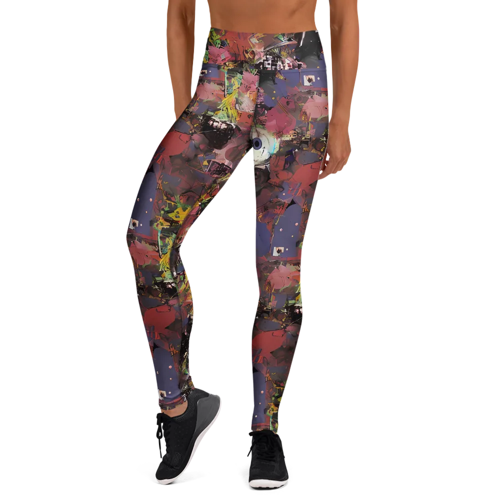 Riot of Rhythm on Yoga Leggings — Front