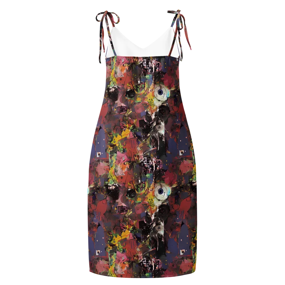 Riot of Rhythm on Slip Dress — Back