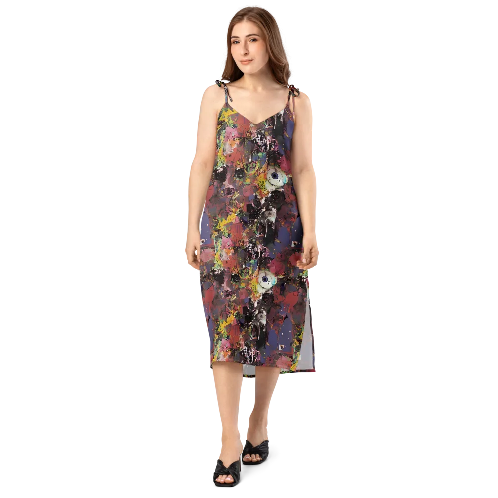 Riot of Rhythm on Slip Dress — Front