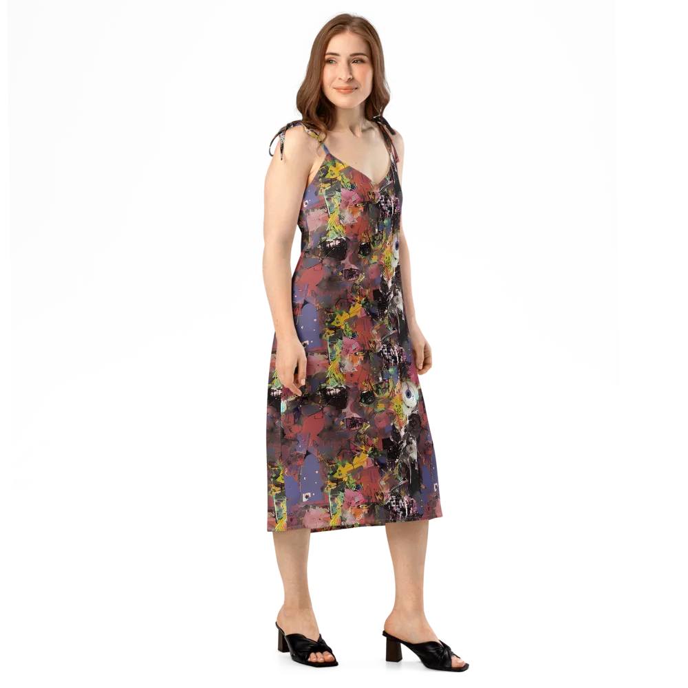Riot of Rhythm on Slip Dress — Right Front