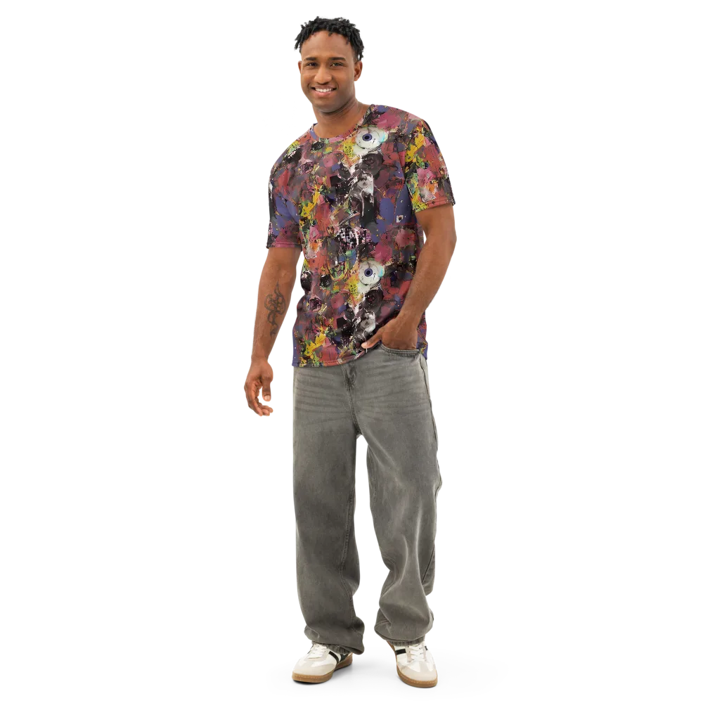 Riot of Rhythm on Men's Cotton Crew Neck T-Shirt — Front