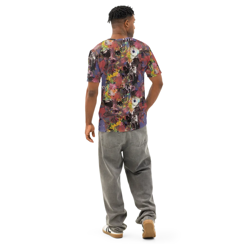 Riot of Rhythm on Men's Cotton Crew Neck T-Shirt — Back