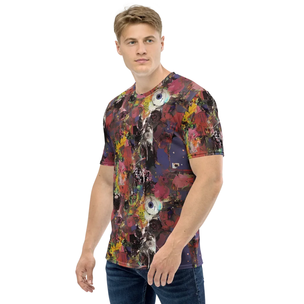Riot of Rhythm on Men's Crew Neck T-Shirt — Left