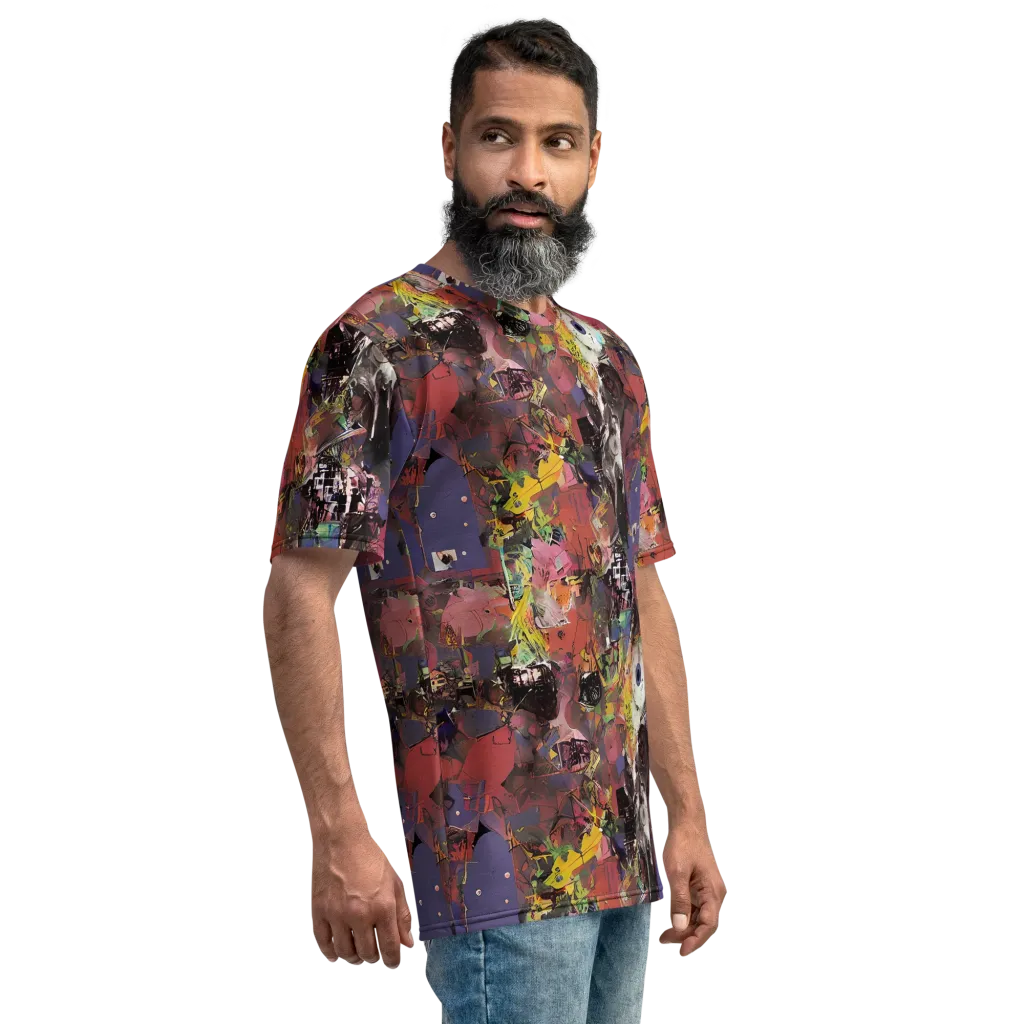 Riot of Rhythm on Men's Crew Neck T-Shirt — Right
