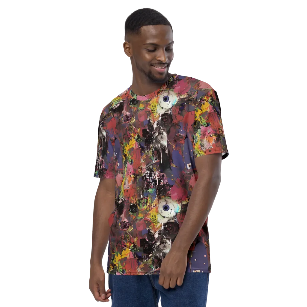 Riot of Rhythm on Men's Crew Neck T-Shirt — Left