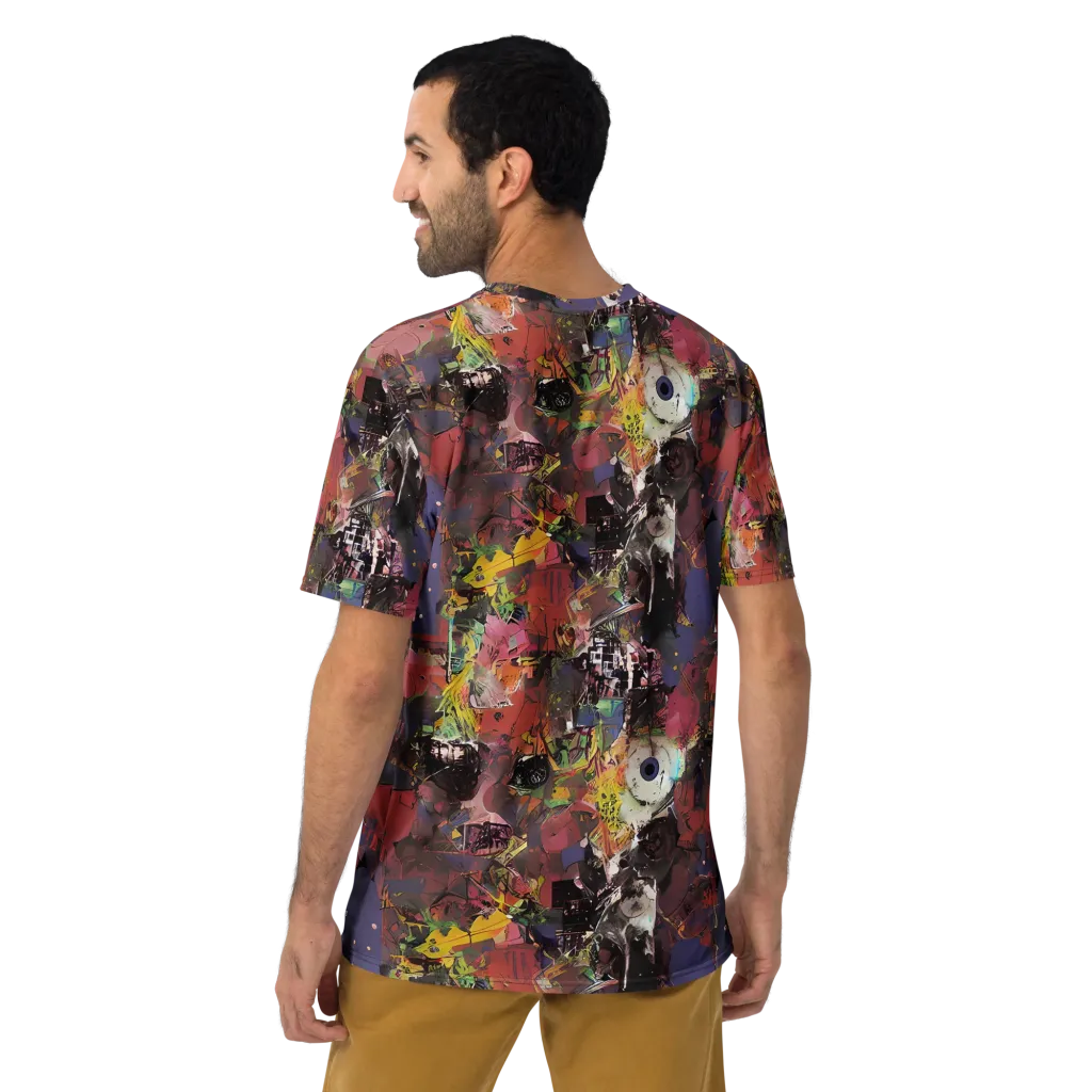 Riot of Rhythm on Men's Crew Neck T-Shirt — Back
