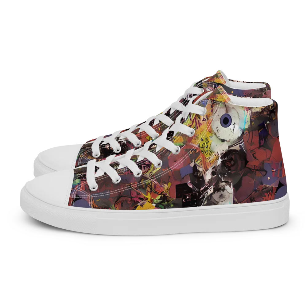 Riot of Rhythm on Men's High Top Canvas Shoes — Left