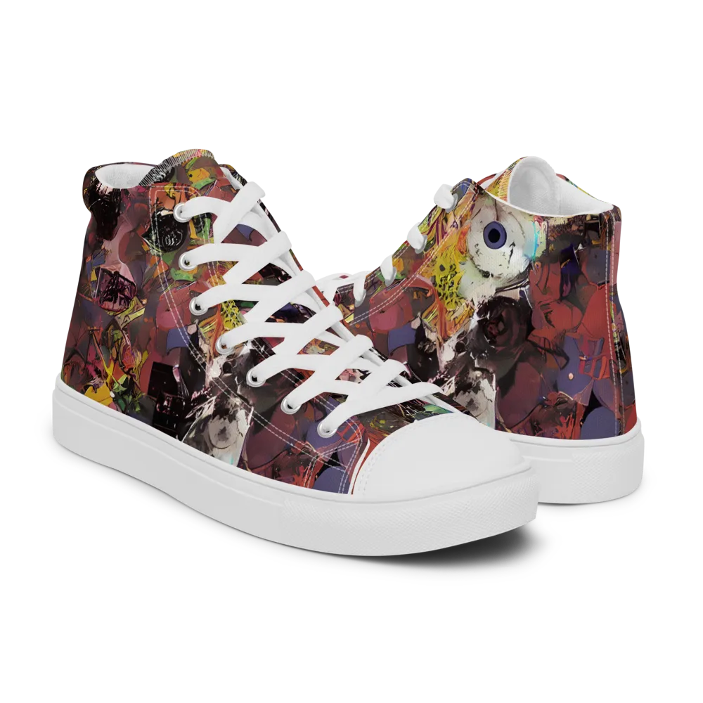 Riot of Rhythm on Men's High Top Canvas Shoes — Right