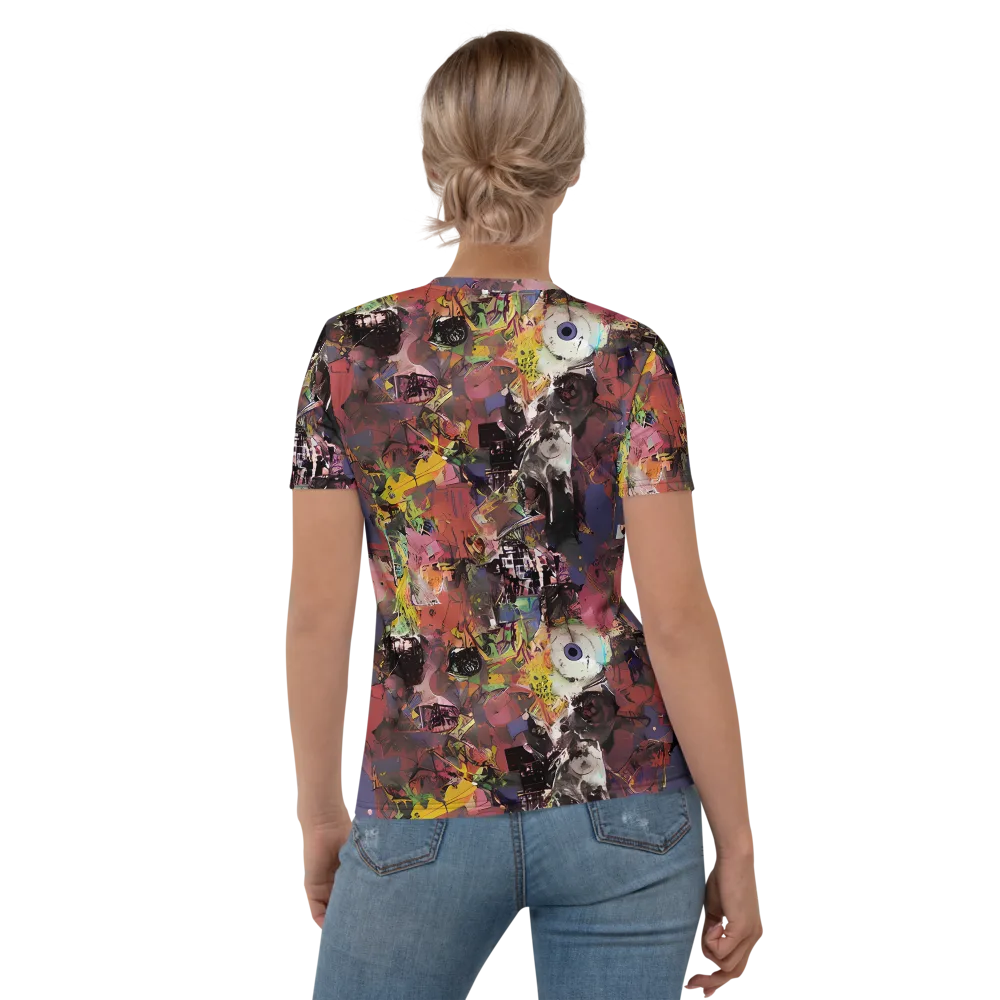 Riot of Rhythm on Women's Crew Neck T-Shirt — Back