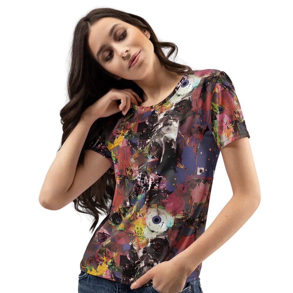 Riot of Rhythm on Women's Crew Neck T-Shirt — Left Front