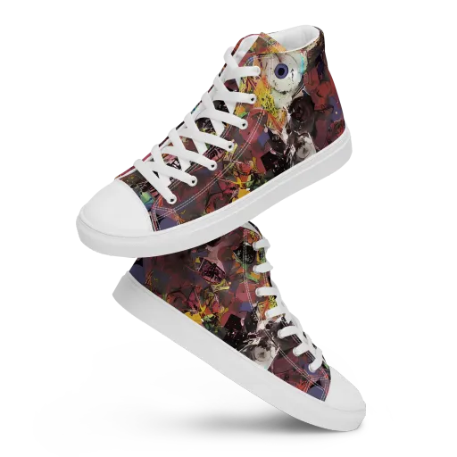 Riot of Rhythm on a Women's High Top Canvas Shoes