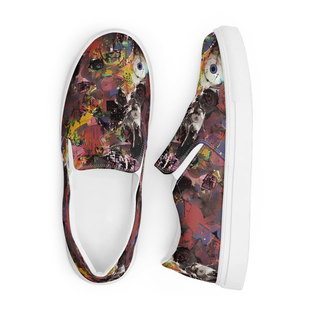 Riot of Rhythm on Men's Slip-On Canvas Shoes — Front