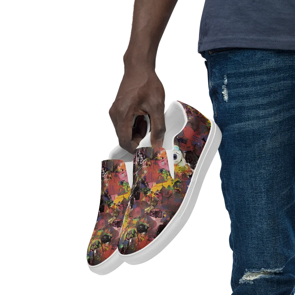 Riot of Rhythm on Men's Slip-On Canvas Shoes — Left Front