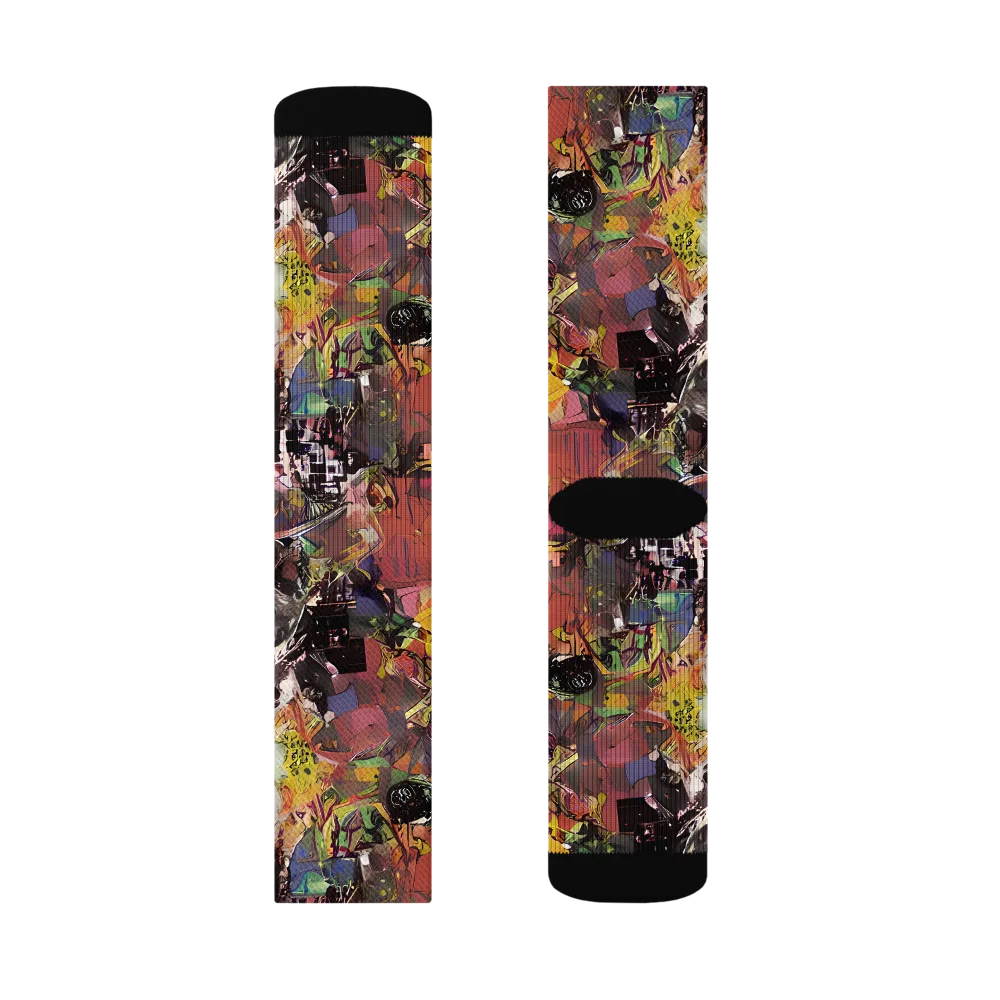 Riot of Rhythm on Socks — Left Sock