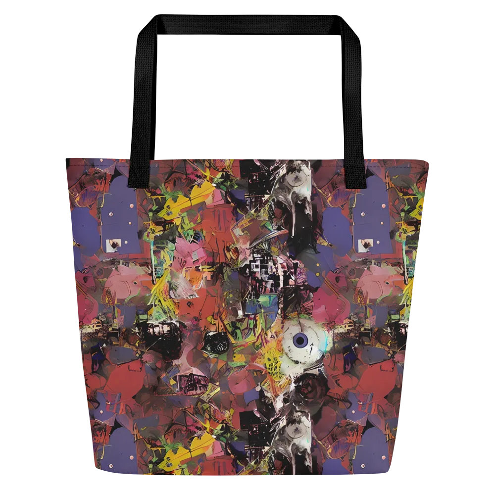 Riot of Rhythm on Large Tote Bag W/ Pocket — Front