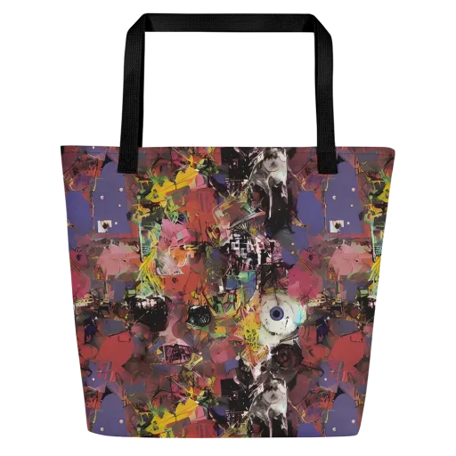 Riot of Rhythm on a Large Tote Bag W/ Pocket