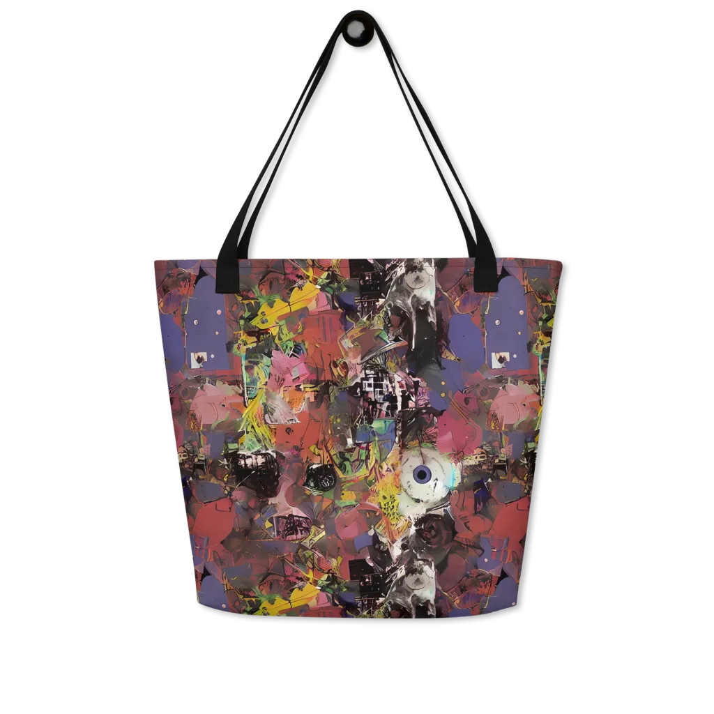 Riot of Rhythm on Large Tote Bag W/ Pocket — Front