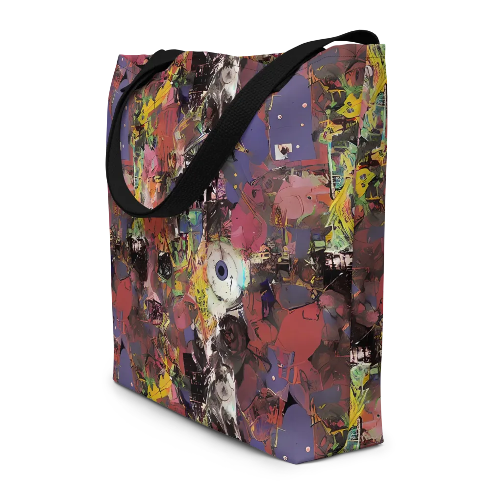 Riot of Rhythm on Large Tote Bag W/ Pocket — Front