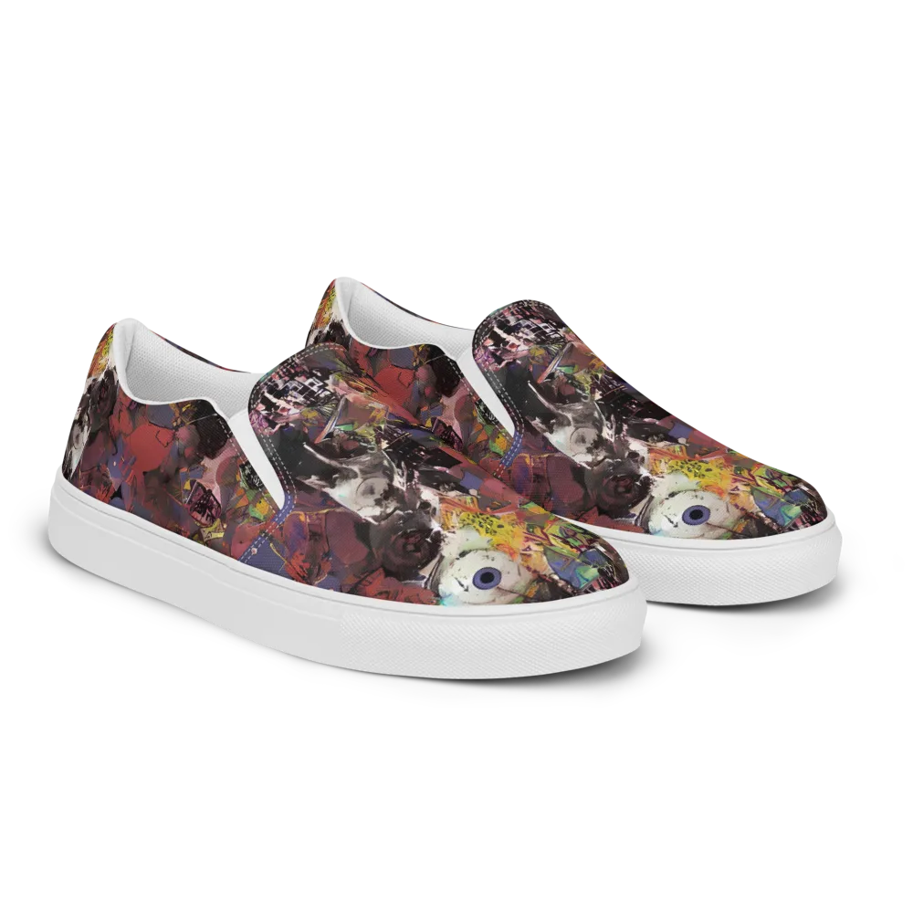 Riot of Rhythm on Women's Slip-On Canvas Shoes — Right Front