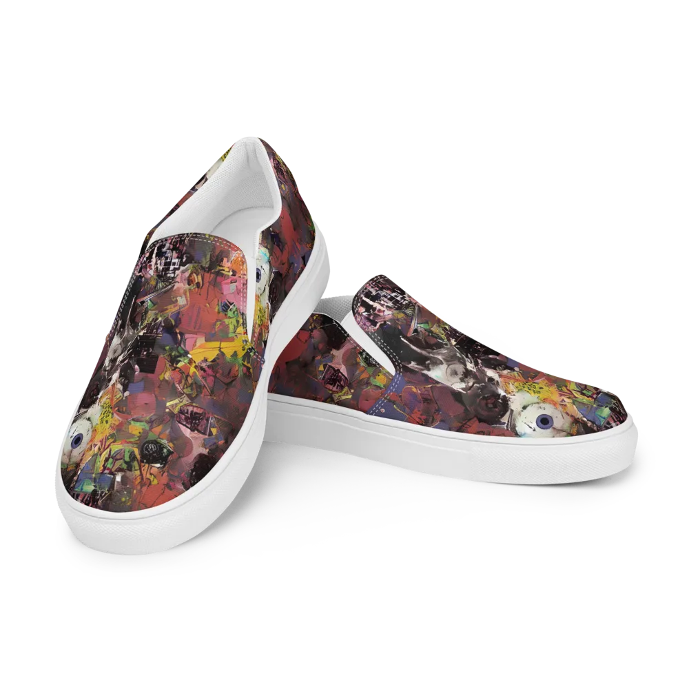 Riot of Rhythm on Women's Slip-On Canvas Shoes — Left Front
