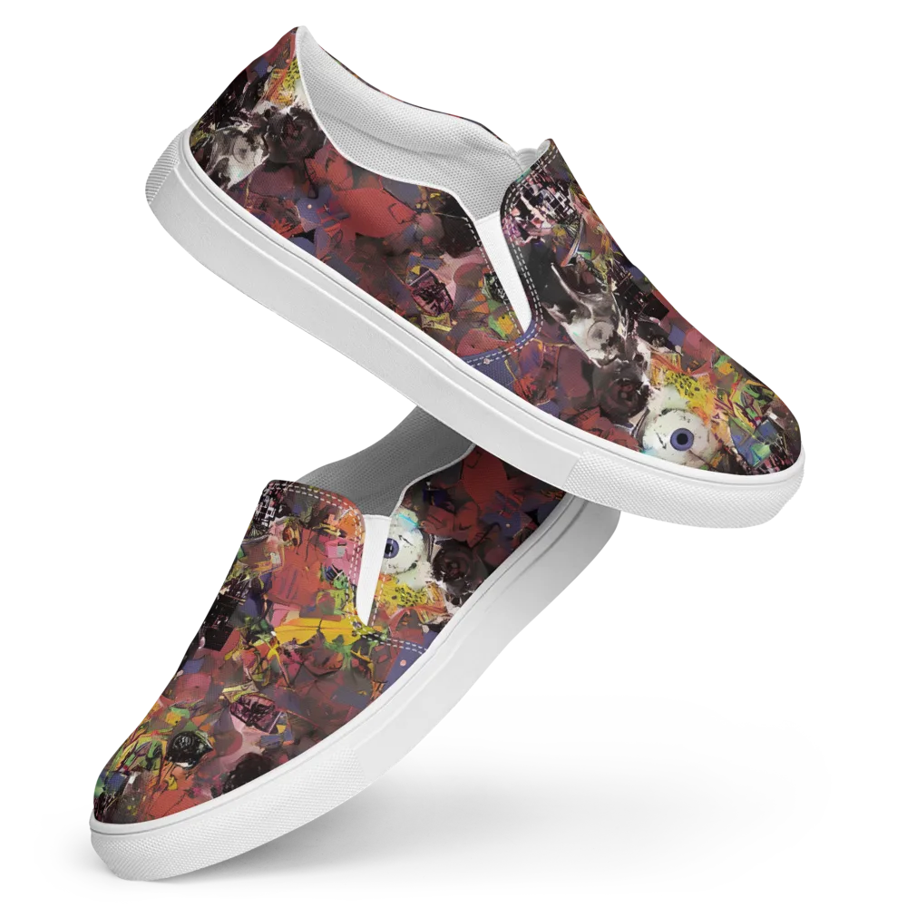 Riot of Rhythm on Women's Slip-On Canvas Shoes — Front