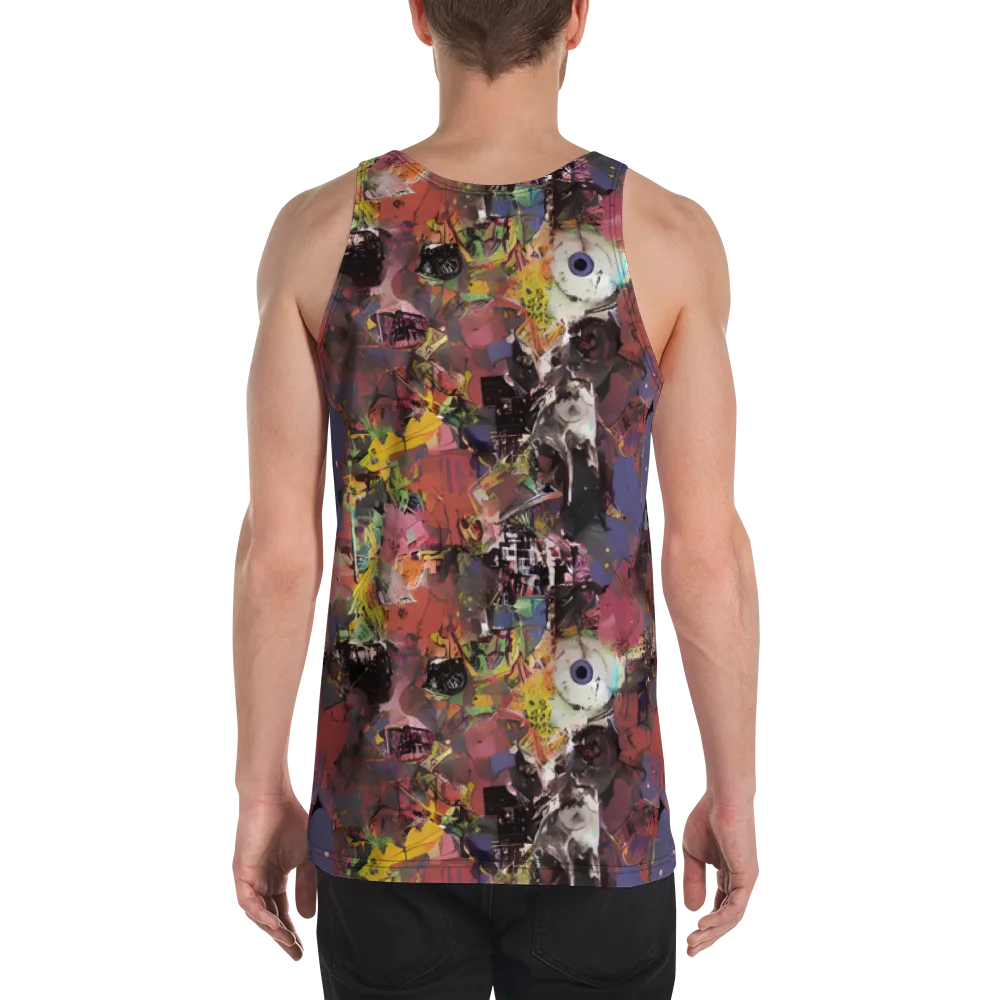 Riot of Rhythm on Men's Tank Top — Back