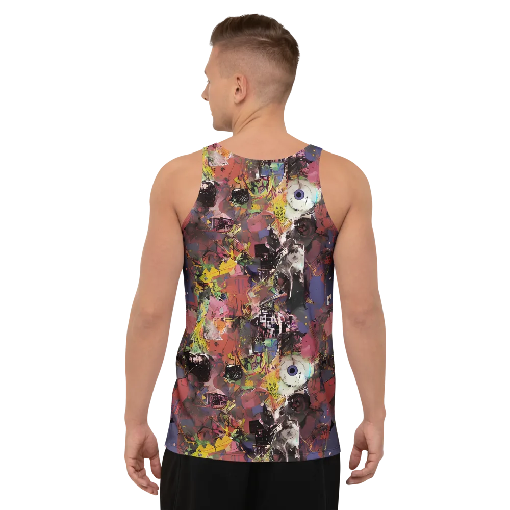 Riot of Rhythm on Men's Tank Top — Back