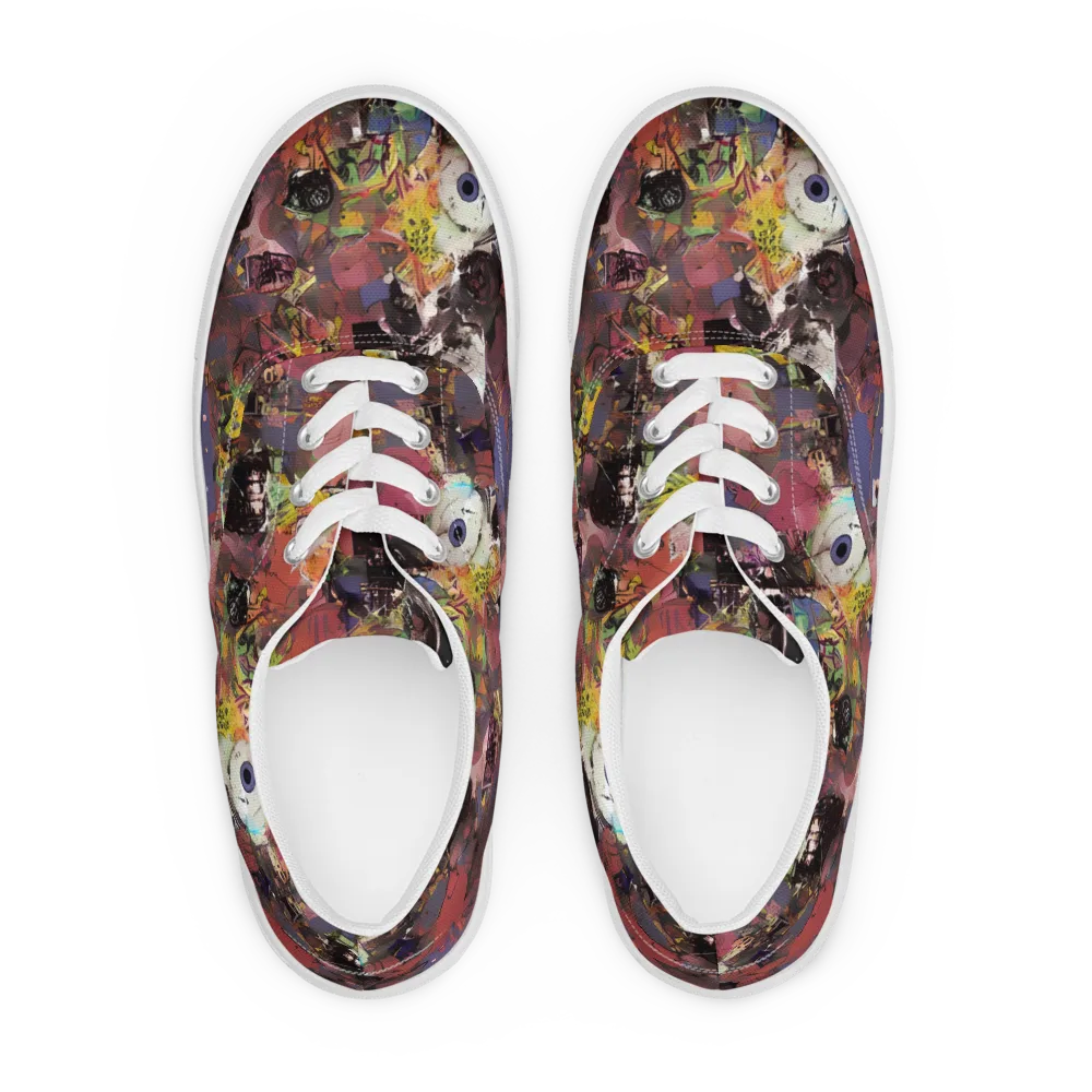Riot of Rhythm on Men's Lace-Up Canvas Shoes — Front