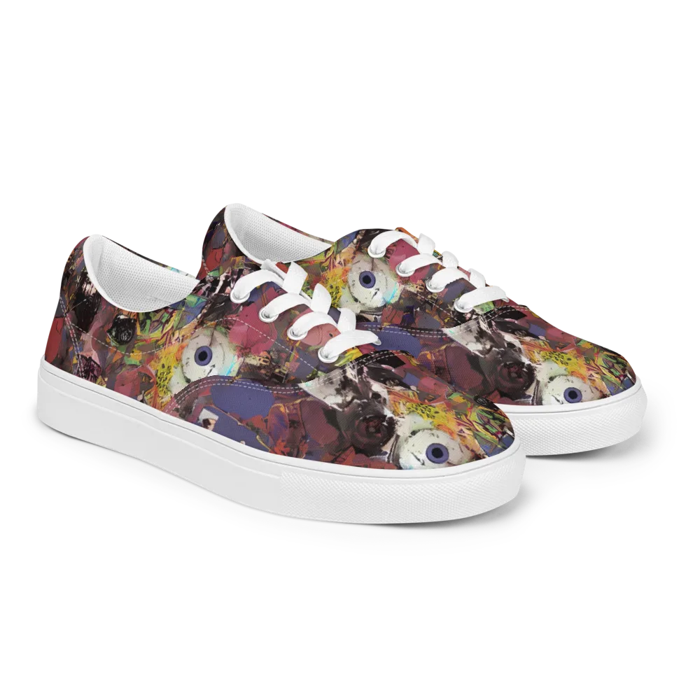 Riot of Rhythm on Men's Lace-Up Canvas Shoes — Right Front