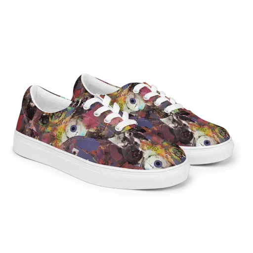 Riot of Rhythm on a Men's Lace-Up Canvas Shoes