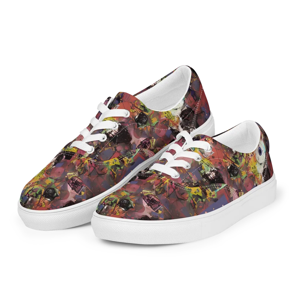Riot of Rhythm on Men's Lace-Up Canvas Shoes — Left Front