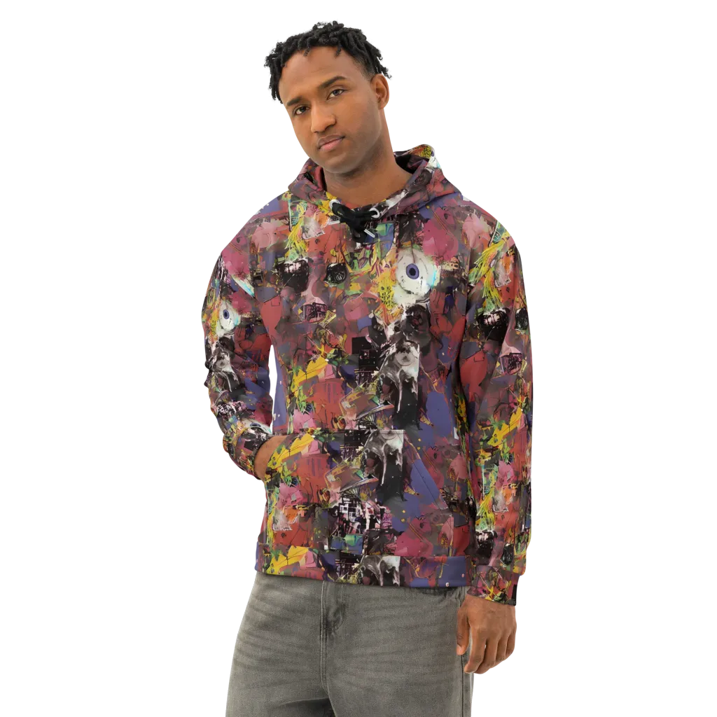 Riot of Rhythm on Cotton Hoodie — Left Front