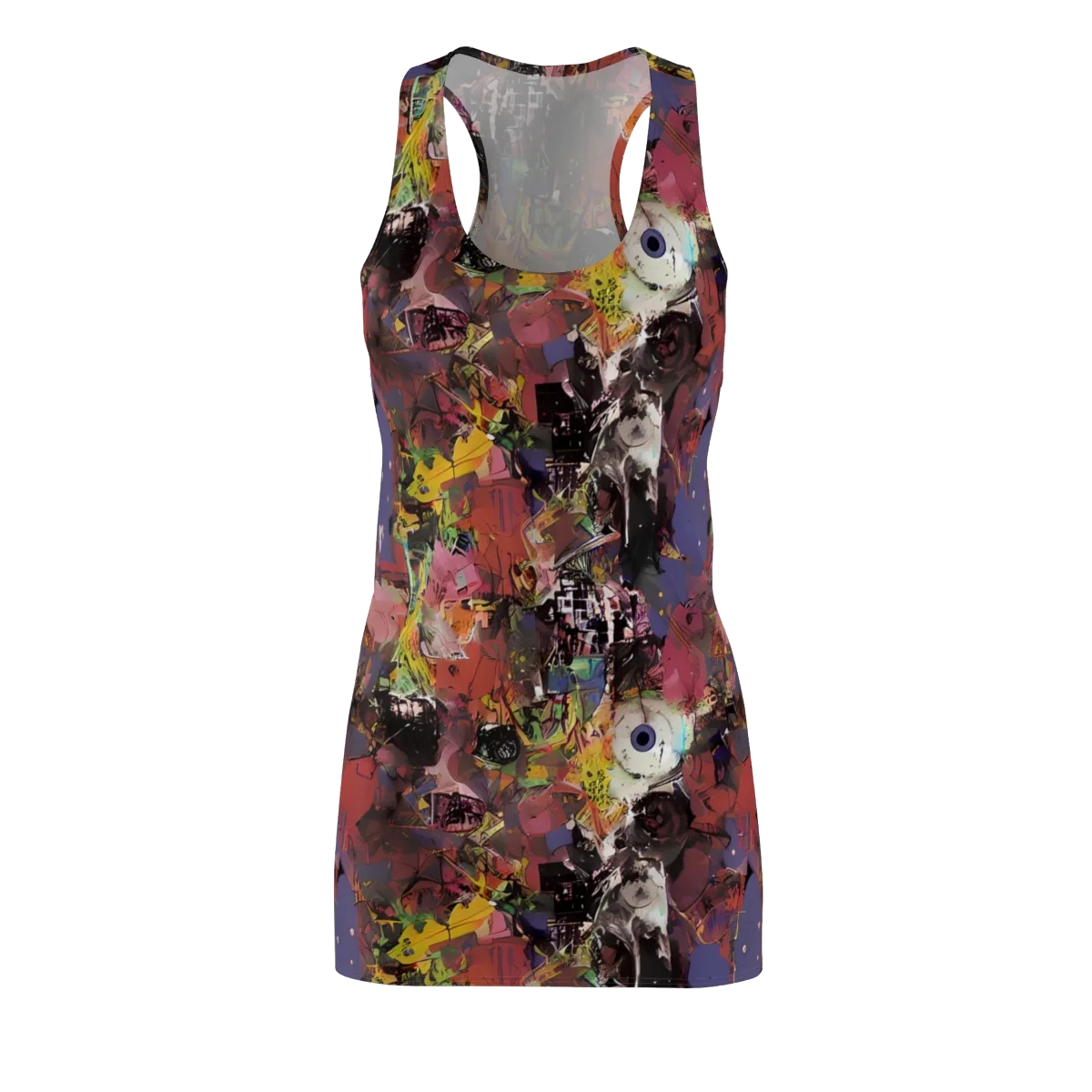 Riot of Rhythm on Racerback Dress — Front