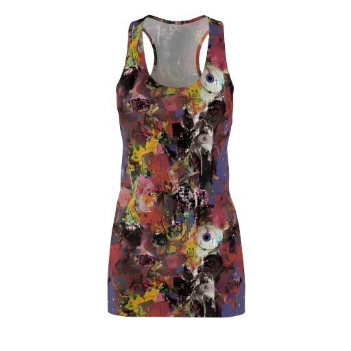 Riot of Rhythm on a Racerback Dress