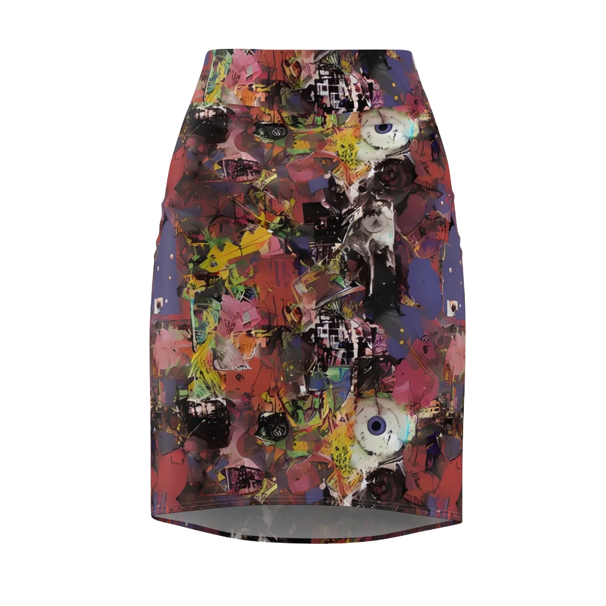 Riot of Rhythm on Pencil Skirt — Front