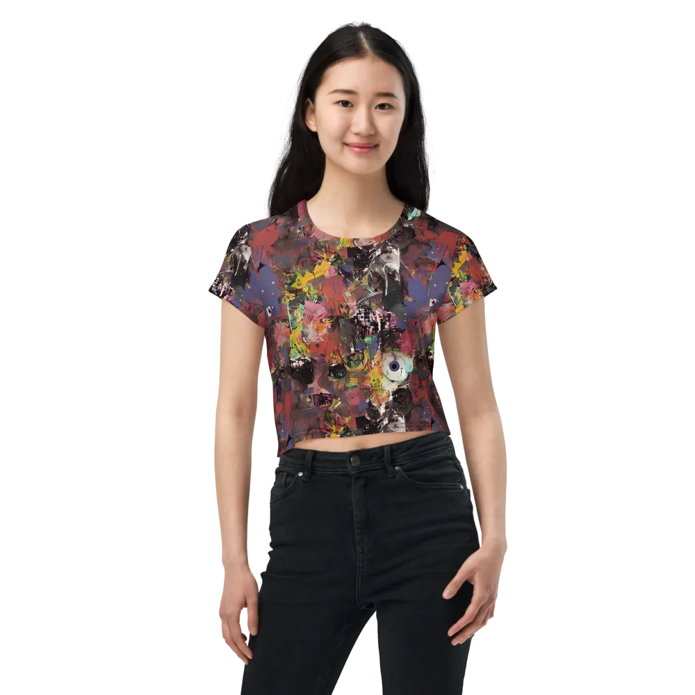Riot of Rhythm on Crop Tee — Front