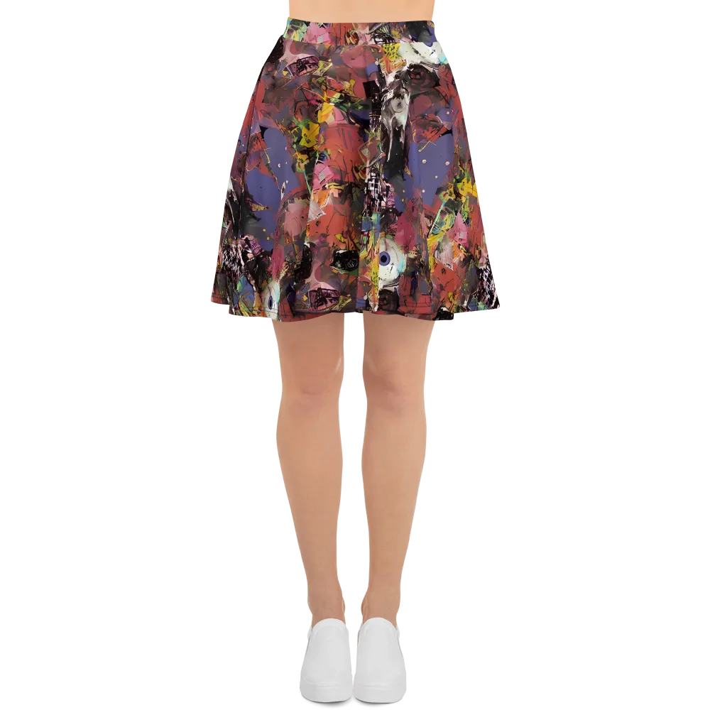 Riot of Rhythm on Skater Skirt — Front