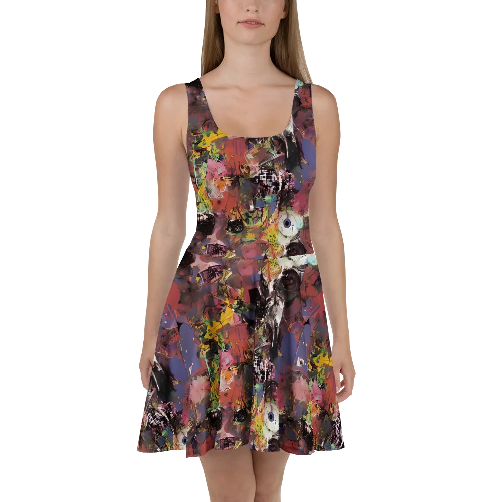 Riot of Rhythm on Skater Dress — Front