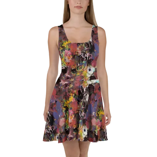 Riot of Rhythm on a Skater Dress