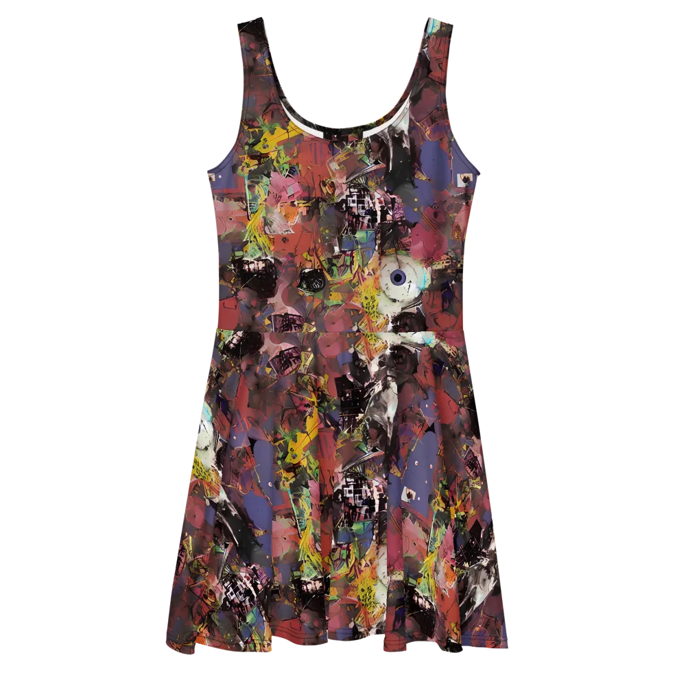 Riot of Rhythm on Skater Dress — Front