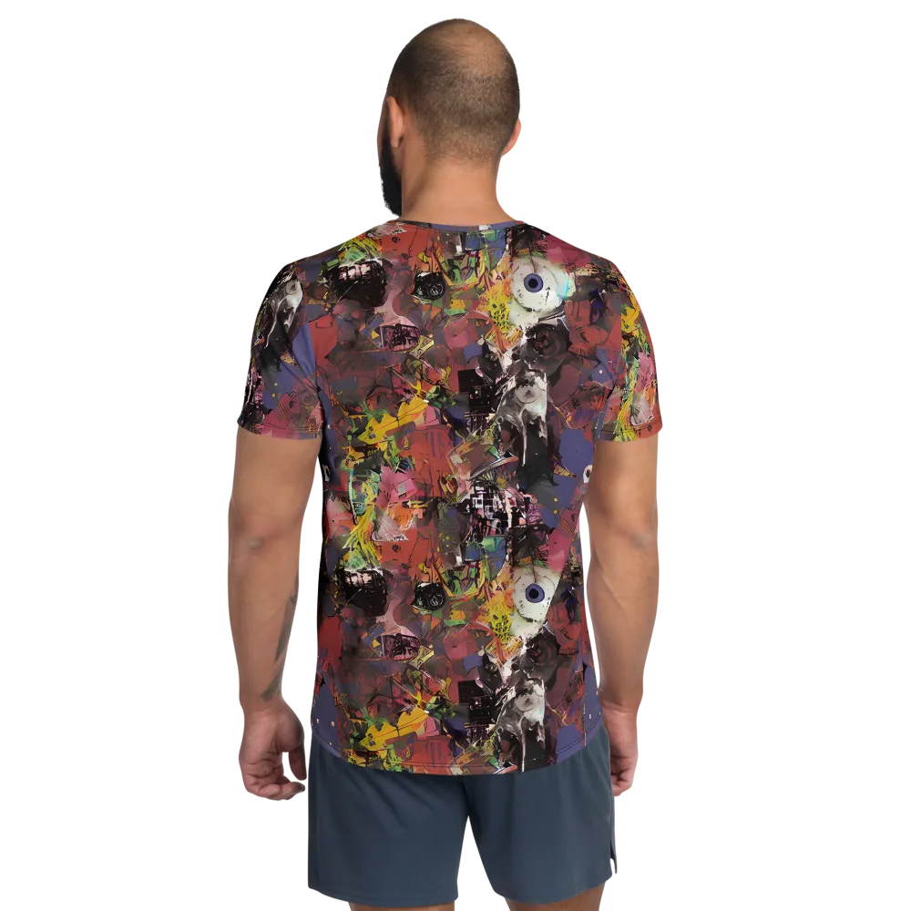 Riot of Rhythm on Men's Athletic T-Shirt — Back
