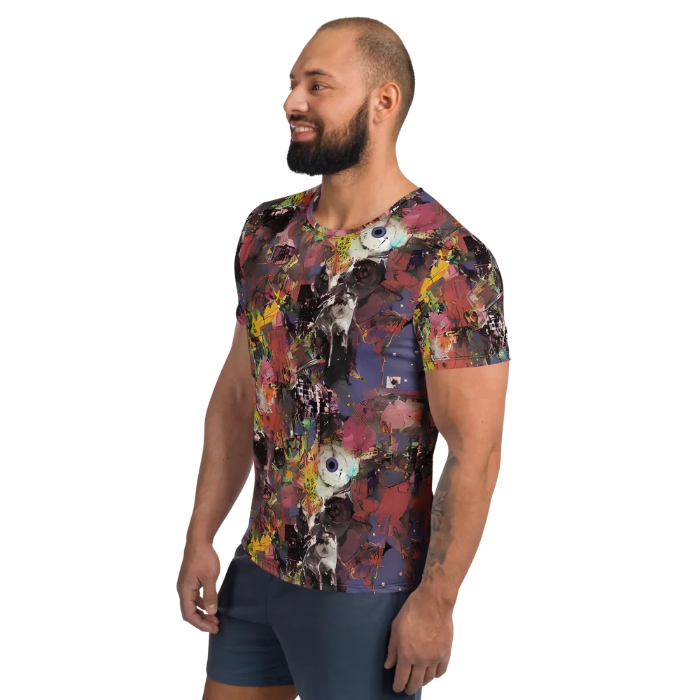 Riot of Rhythm on Men's Athletic T-Shirt — Left