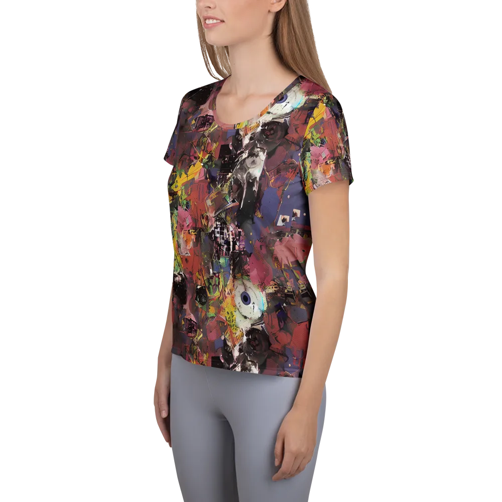 Riot of Rhythm on Women's Athletic T-Shirt — Left