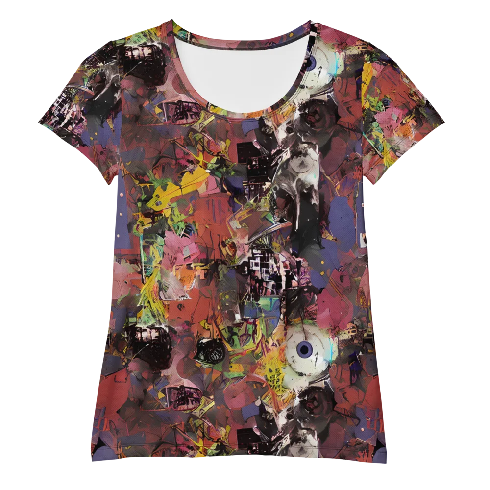 Riot of Rhythm on Women's Athletic T-Shirt — Front