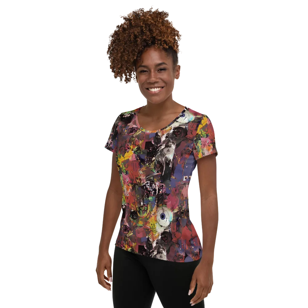 Riot of Rhythm on Women's Athletic T-Shirt — Left