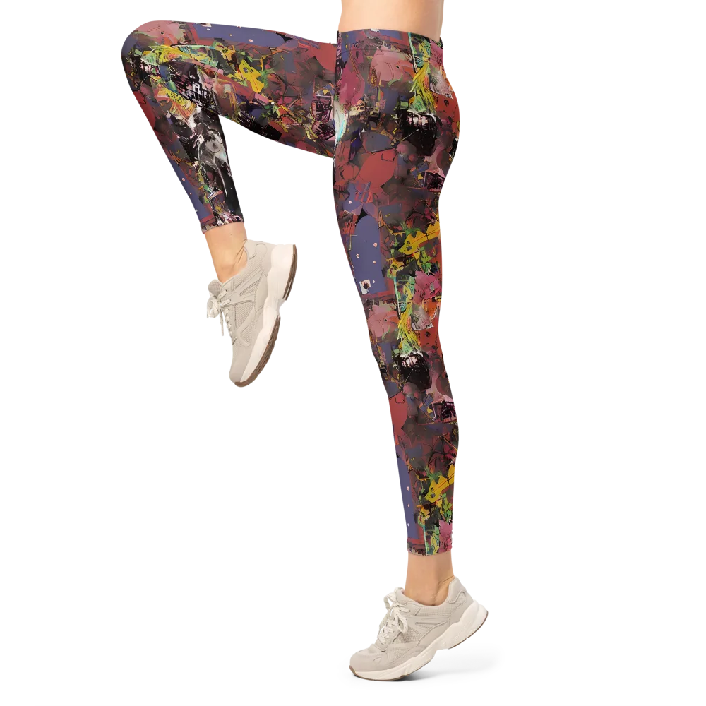 Riot of Rhythm on Leggings — Left